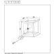THOR - Lampa stołowa - E27 - Grey iron 73502/01/15 Lucide